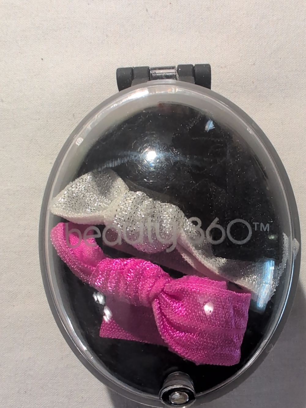 Pink and Silver Knotted Headbands - 3-Pack Plus Brush